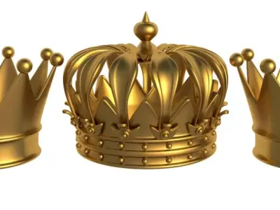 Gold Crown 3D model
