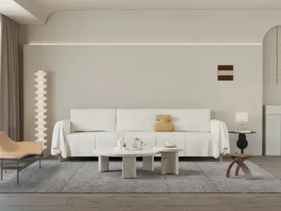 the silence of residential indoor 3 d model 3D model