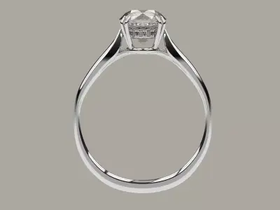 solitaire ring  Free 3D print model
