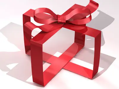 Gift ribbon 3D model