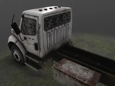 Old Truck 05 Low-poly 3D model