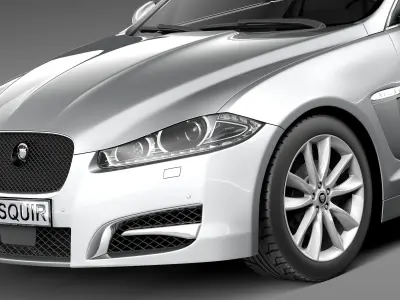 Jaguar XF 2013 3D model
