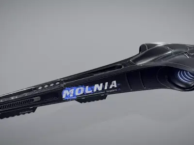 futuristic car 3D print model