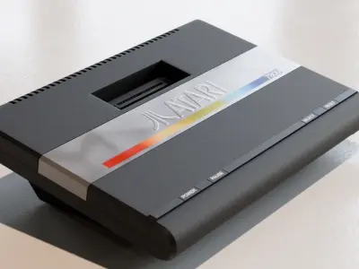 Atari 7800 Low-poly 3D model