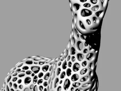 Giraffe - Voronoi Style Free 3D print model