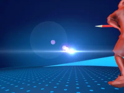 Athletics Ident Cinema 4D 3D model