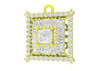 7061 luxury vietnamese diamond women pendant  3D print model