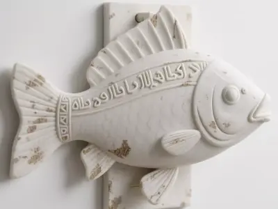 Fish sculpture 3D print model purchase