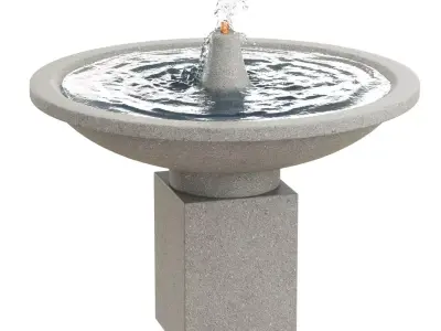 Autumn Leaves Fountain 3D model