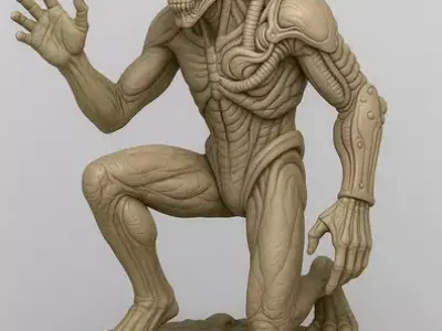 Bio-Engineer Genetic Alien Sculptor 3D Printable STL 3D print model