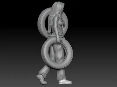 SEXY MECHANIC GIRL 2 3D print model