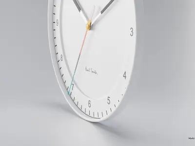 BRAUN WATCH BC17 WALL CLOCK NO GLASS 3D model