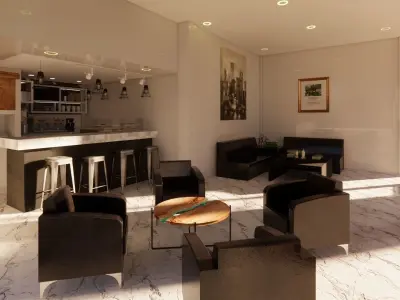 architectural interior sketchup modeling 3D model