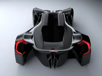 aurora returns 2017 concept car 3D model