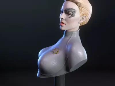 Seven of Nine bust Free 3D print model