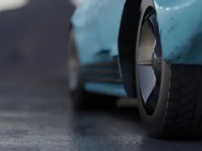 speed racing cars pack cyberpunk style  Low-poly 3D model