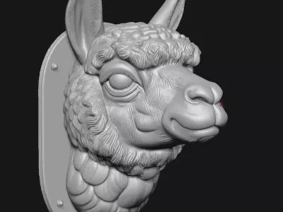 Alpaca 3D print model