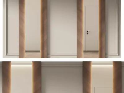 Decorative V55 Wall Panels 3D model