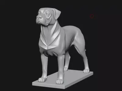 Dog sculpture 3D print model order