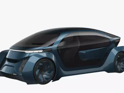 Self-Driving Car Concept 2 3D model