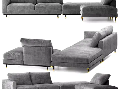 Ulivi Salotti ETIENNE SECTIONAL SOFA 3D model