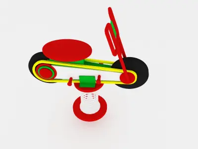 f18a Kids Toy  Bicycle 3D model