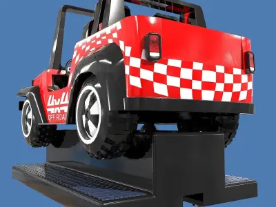 Off Road Coin Operated Ride Low-poly 3D model
