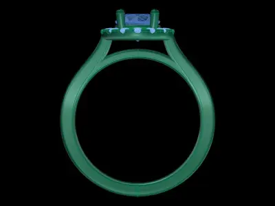 Iight Weight Engagement Ring 3D print model purchase
