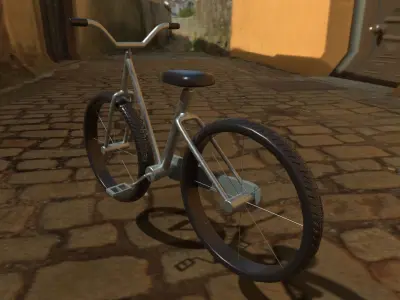 Bicycle Low-poly 3D model V1