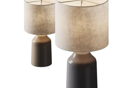 Kleine tafellamp Sandy Glow van keramiek 3D model
