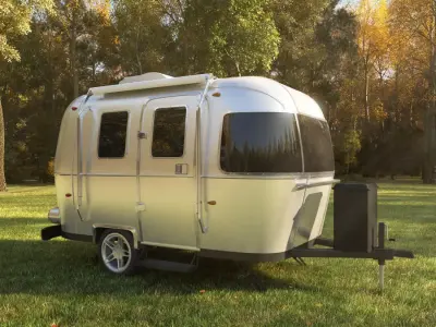 Airstream Sport trailer 2017 Low-poly 3D model
