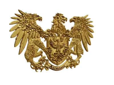 Coat of arms decorative - 01 3D print model