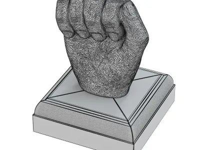 Kingston Hand Fist Decor Sculpture 3D model