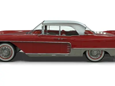 1957 Cadillac Eldorado Brougham  Low-poly 3D model