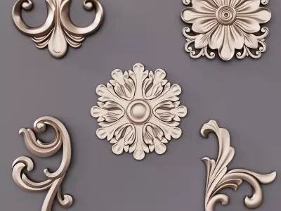 Trim Ornament 1 3D model 3D model