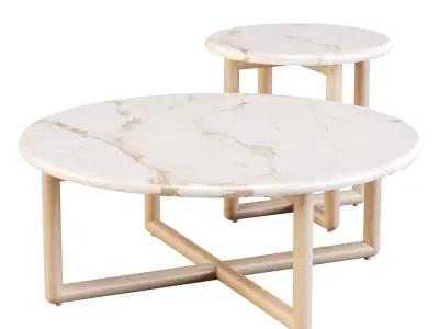 GlobeWest Camille - Coffee and Side Table 3D model