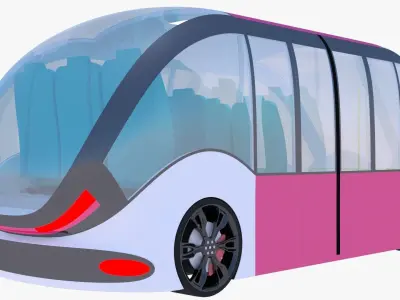Shuttle minibus concept 2023 3D model