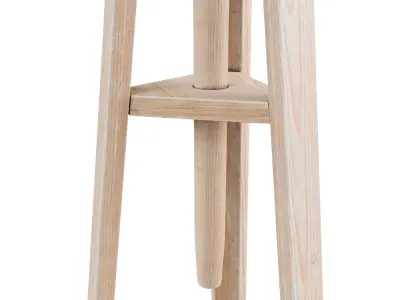 Wood Tripod Support 3D model