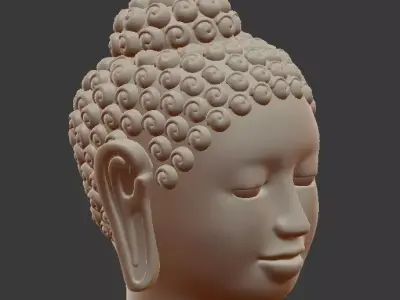 Buddha Head model 3D print model