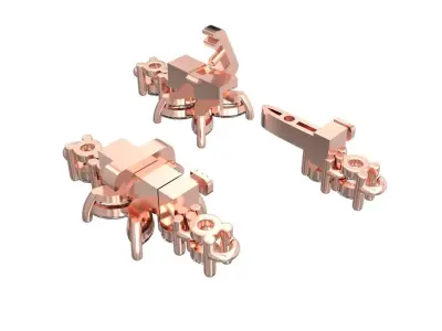 Tennis bracelet lock water way necklace marquize locked 3D print model