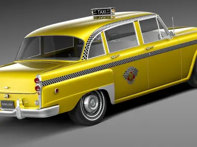 Checker Cab A8 Marathon 1956-1982 3D model