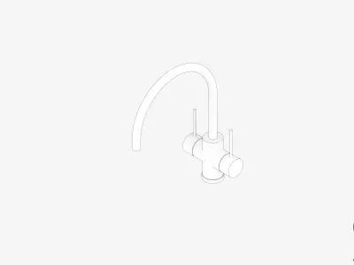 Sink Tap Set - Luxury - Sleek - 220 Low-poly 3D model