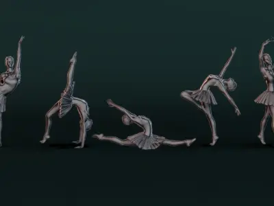 Ballerina Set06 3D model