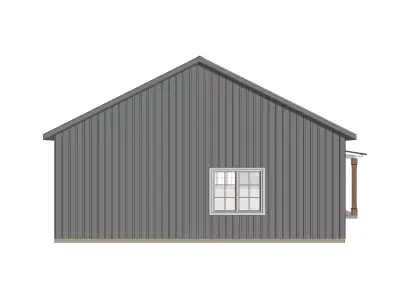 Barndominium House 036 -Archimple LLC Low-poly 3D model