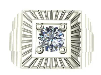 men ring 04 3D print model