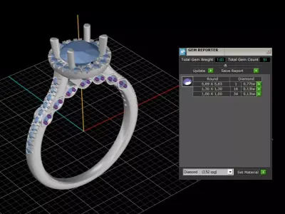 ring woman  3D print model 24