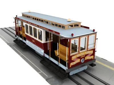 San Francisco Cable Car  3D model