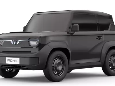 Vinfast VF3 2025 Low-poly 3D model