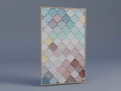Wall Frame Low-poly 3D model