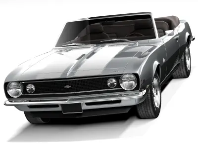 Chevrolet Camaro Z28 Convertible 1967 3D model